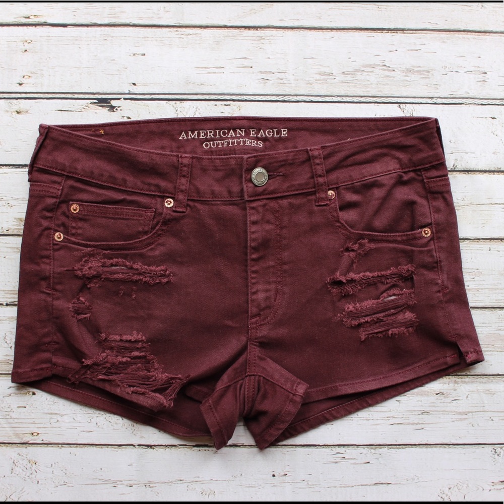 American Eagle High Rise Denim Shorts